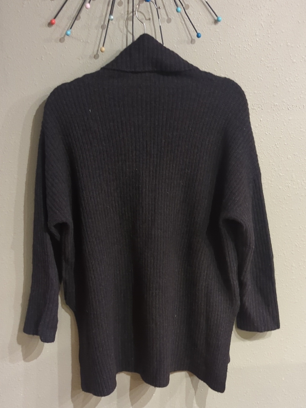 Eileen Fisher Yak Wool Pullover Cowl Neck Gray Sweater Medium Warm Luxury - Picture 8 of 9